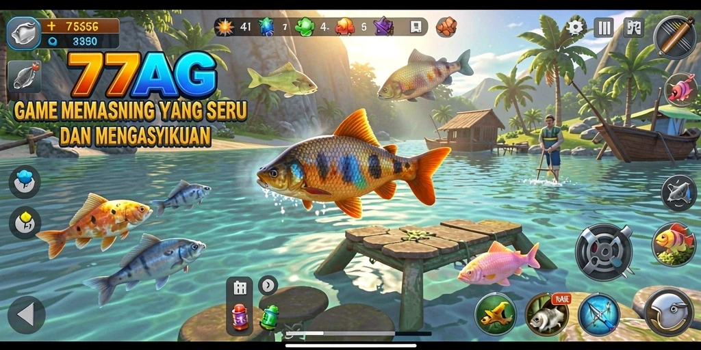 Tangkapan ikan besar di dalam game 77AG yang seru.