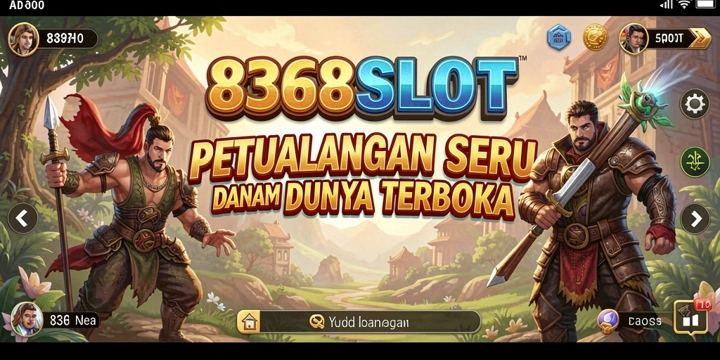Screenshot gameplay menunjukkan petualangan seru dalam dunia terbuka 8368SLOT.