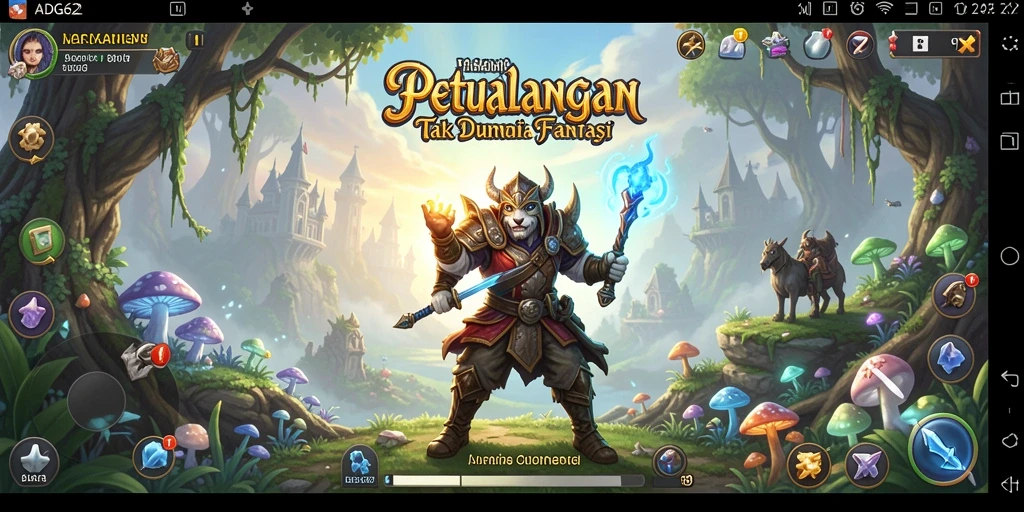 Tampilan gameplay ADG62 yang memukau dan menantang di dunia petualangan.