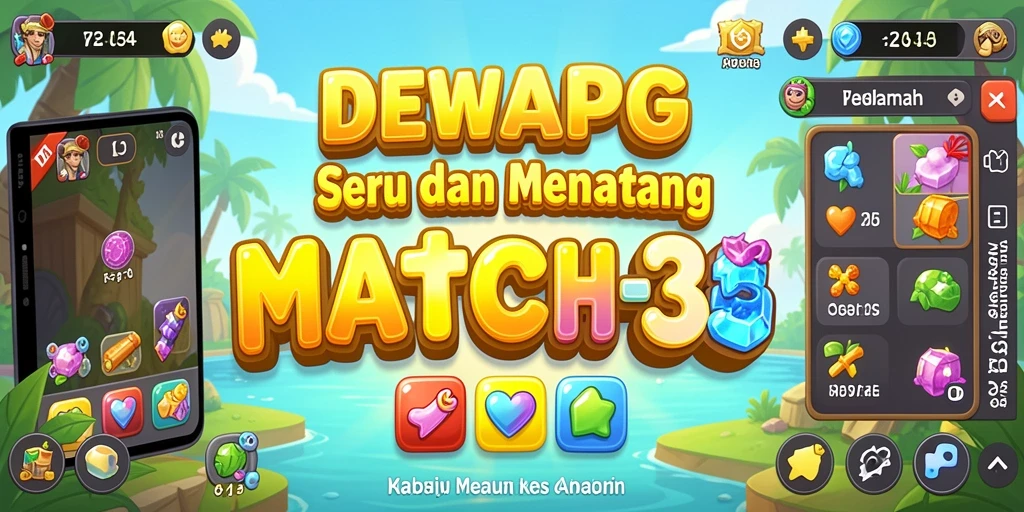 Gameplay menarik DEWAPG dengan banyak warna dan tantangan.