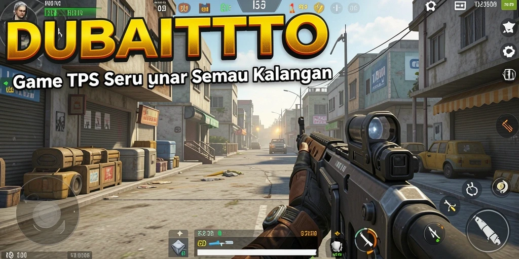 Tampilan gameplay seru dan interaktif DUBAITOTO dalam pertempuran TPS.