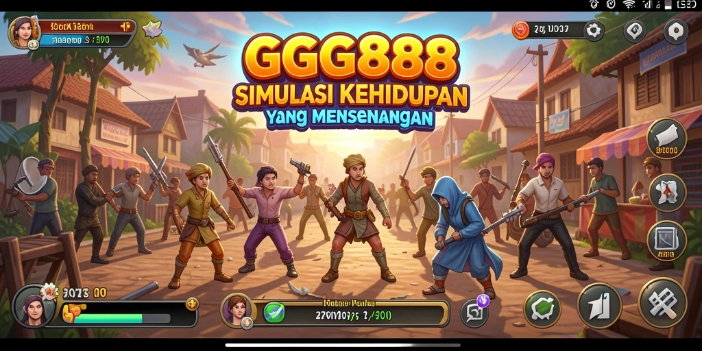 Tampilan gameplay GGG888 yang seru dan interaktif.