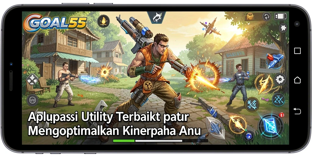 Screenshot utama GOAL55 menampilkan antarmuka pembersihan file yang efisien.
