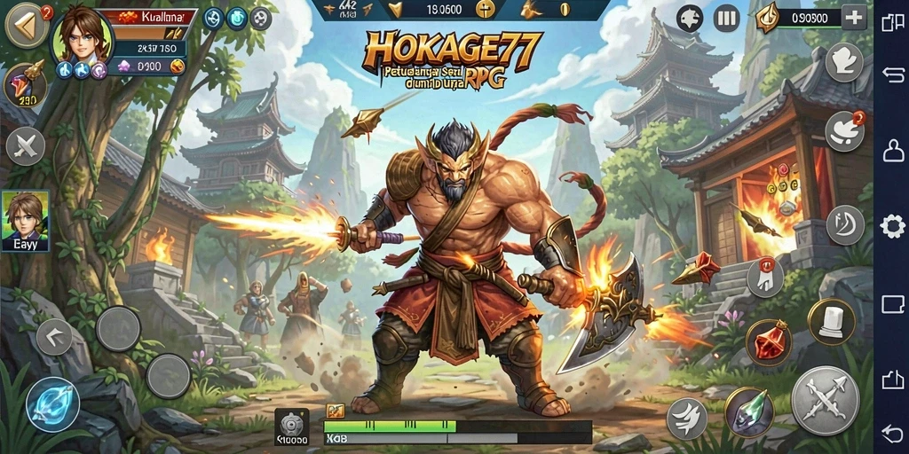Tampilan seru dari gameplay HOKAGE77 yang penuh aksi.