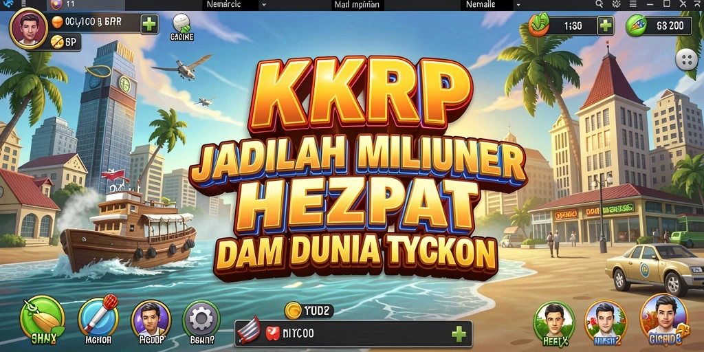 Screenshot KKRP menampilkan momen seru dalam gameplay Tycoon.