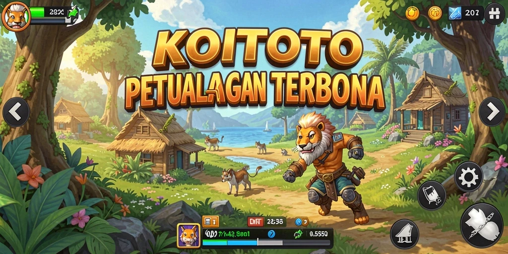 Screenshot gameplay menunjukkan dunia terbuka yang luas dan penuh petualangan.