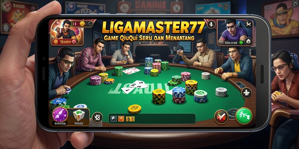 Tampilan gameplay QiuQiu di aplikasi LIGAMASTER77.