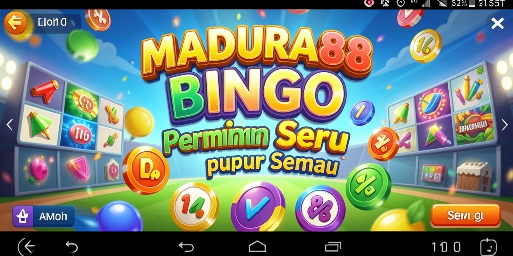 Tampilan seru gameplay Bingo di MADURA88 dengan grafis menarik.