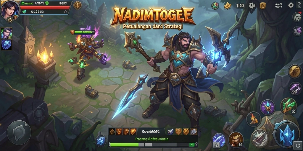 Gameplay seru dalam NADIMTOGEL dengan pertempuran dan petualangan yang mendebarkan.