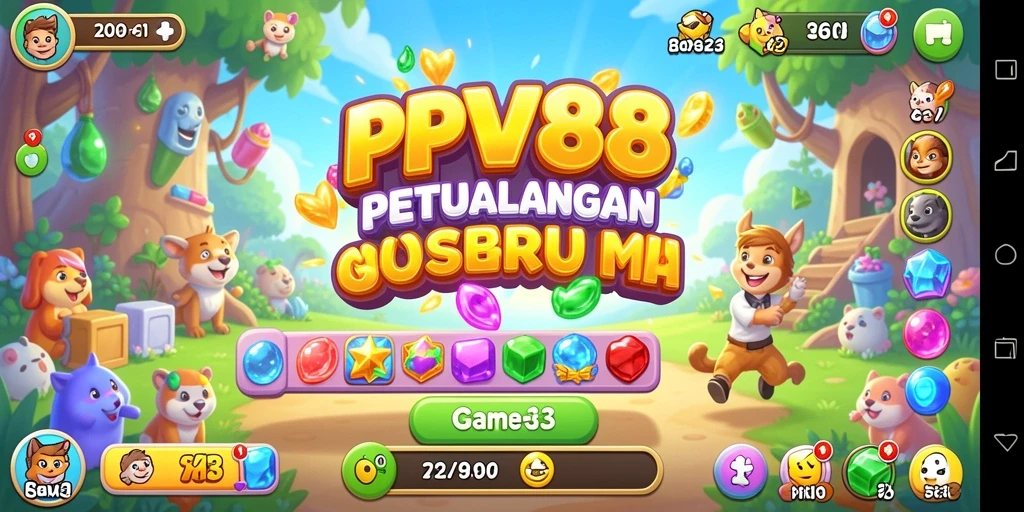 Gameplay PPV88 yang seru dengan grafis berwarna-warni.