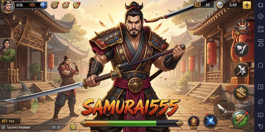 Tampilan utama gameplay Tycoon di SAMURAI555 yang mendebarkan.