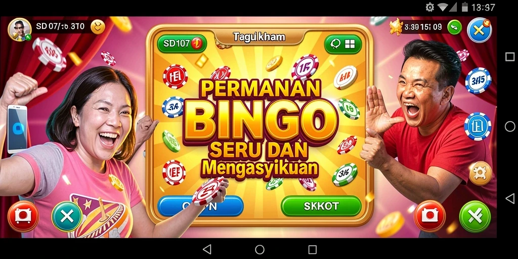 Tampilan gameplay seru dari aplikasi Bingo SD107.