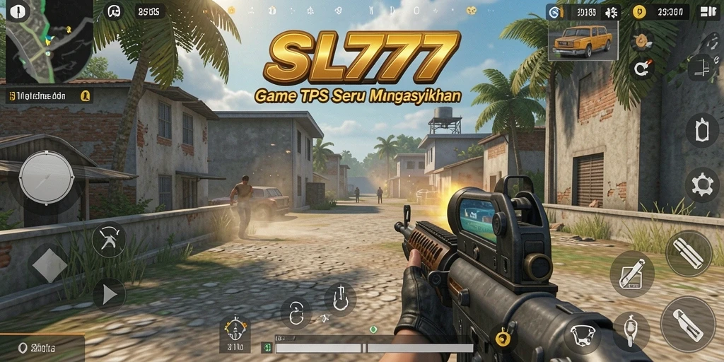 Screenshot gameplay SL777 menampilkan aksi seru dalam pertempuran TPS.