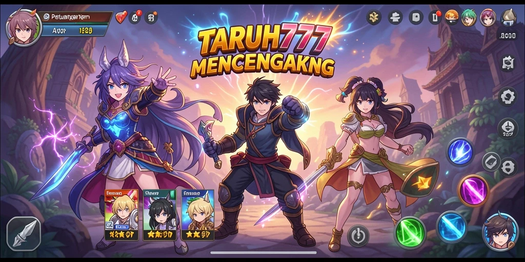 Tangkapan layar TARUH777 menampilkan aksi seru dalam gameplay Anime.