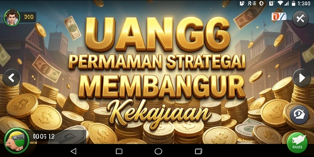 Screenshot gameplay UANG menampilkan strategi dan interaksi pemain.
