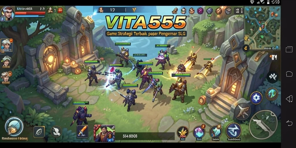 Gameplay VITA555 yang seru dan mendebarkan dalam pertempuran SLG.