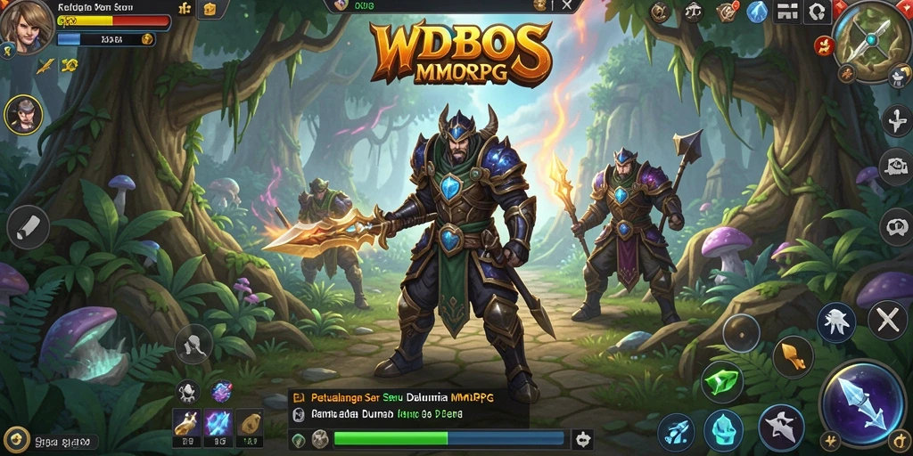 Tampilan gameplay WDBOS yang menakjubkan dalam dunia MMORPG.