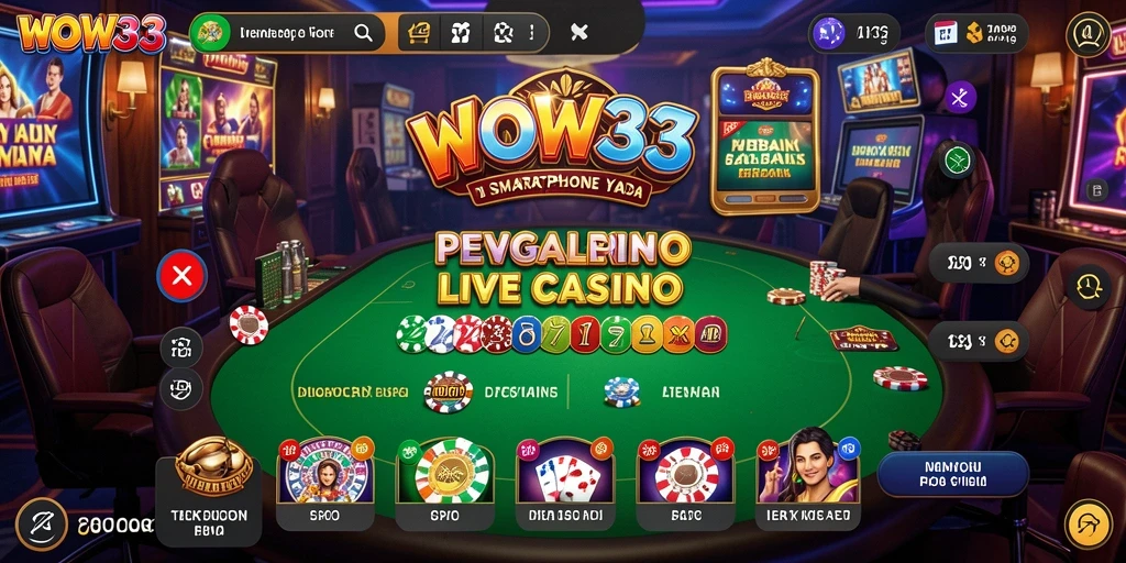 Screenshot gameplay nyata dari WOW33 Live Casino yang menarik.
